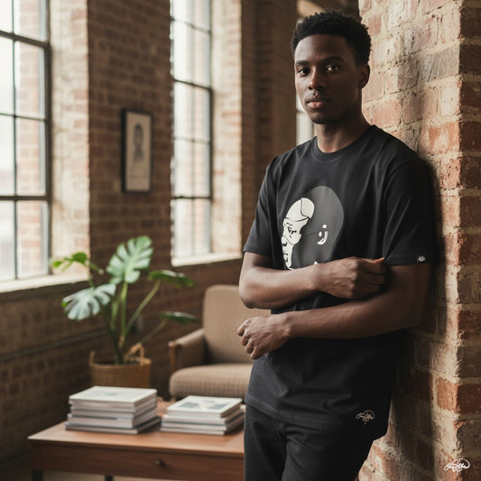 Shirts NK Big Head Black and White