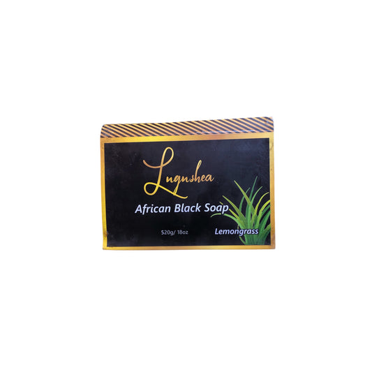 Black soap with lemongrass