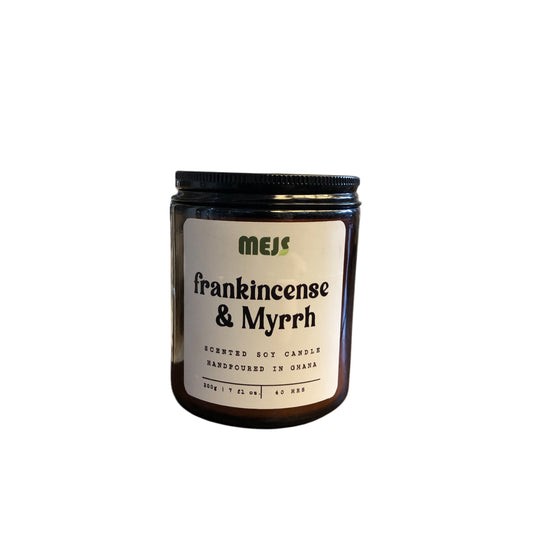 Scented Frankincense & Mrryh candle