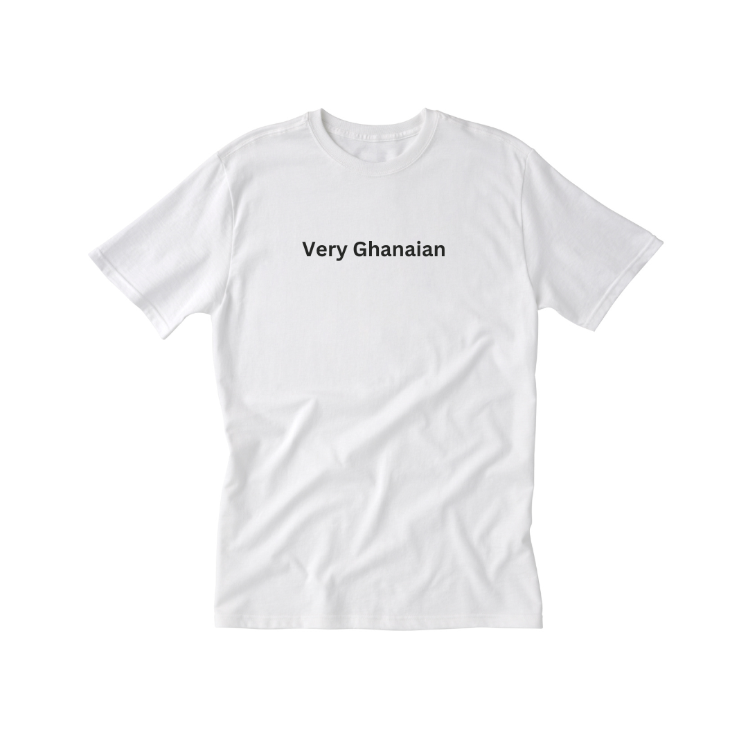 Very Ghanaian Tshirt (White)