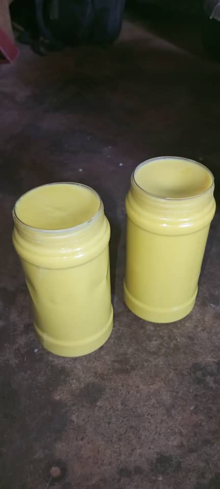 Raw original unrefined Shea butter and Herbal Shea butter.