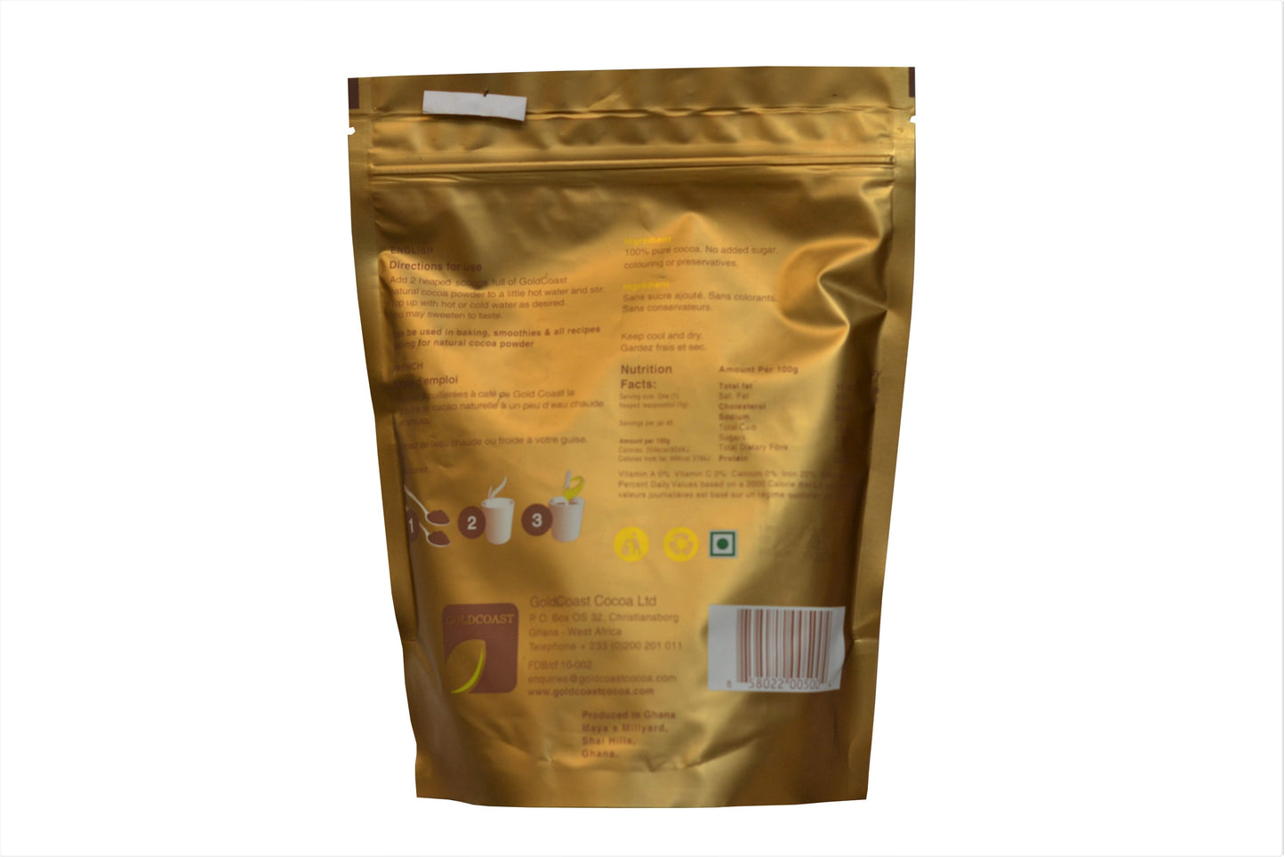 NATURAL COCOA POWDER 400g