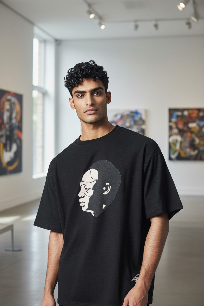 Shirts NK Big Head Black and White