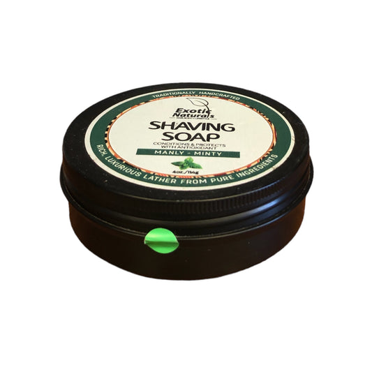 Shaving Soap Manly Minty With Antioxidant