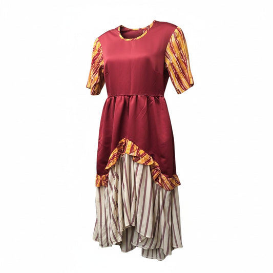 Burgundy covert dress