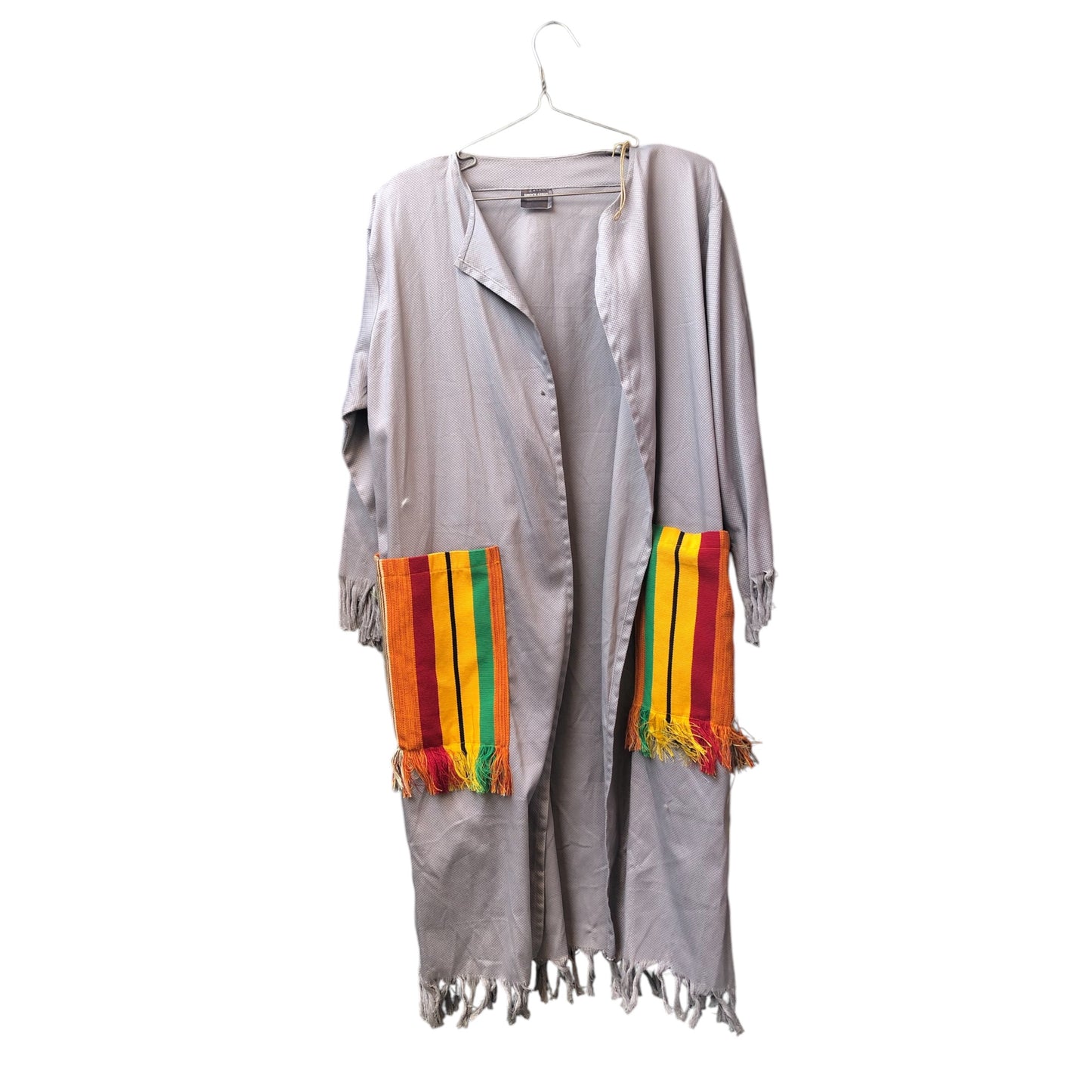 Mixed fabric kimonos