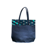 Leather tote bag