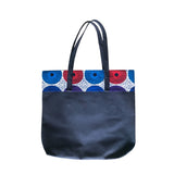 Leather tote bag