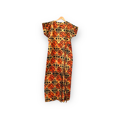 Batik Dress With Belt