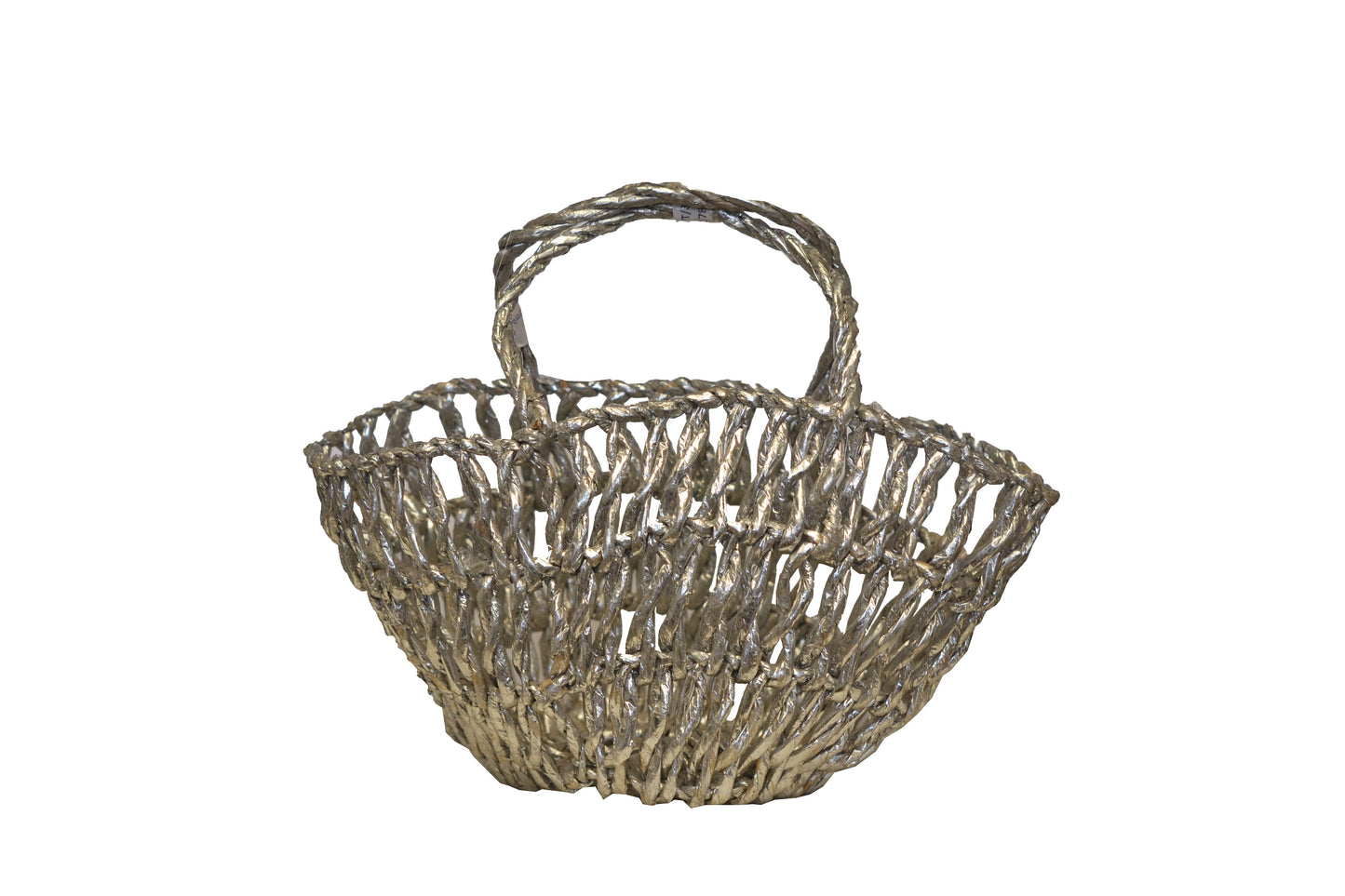 Silver Plant Basket