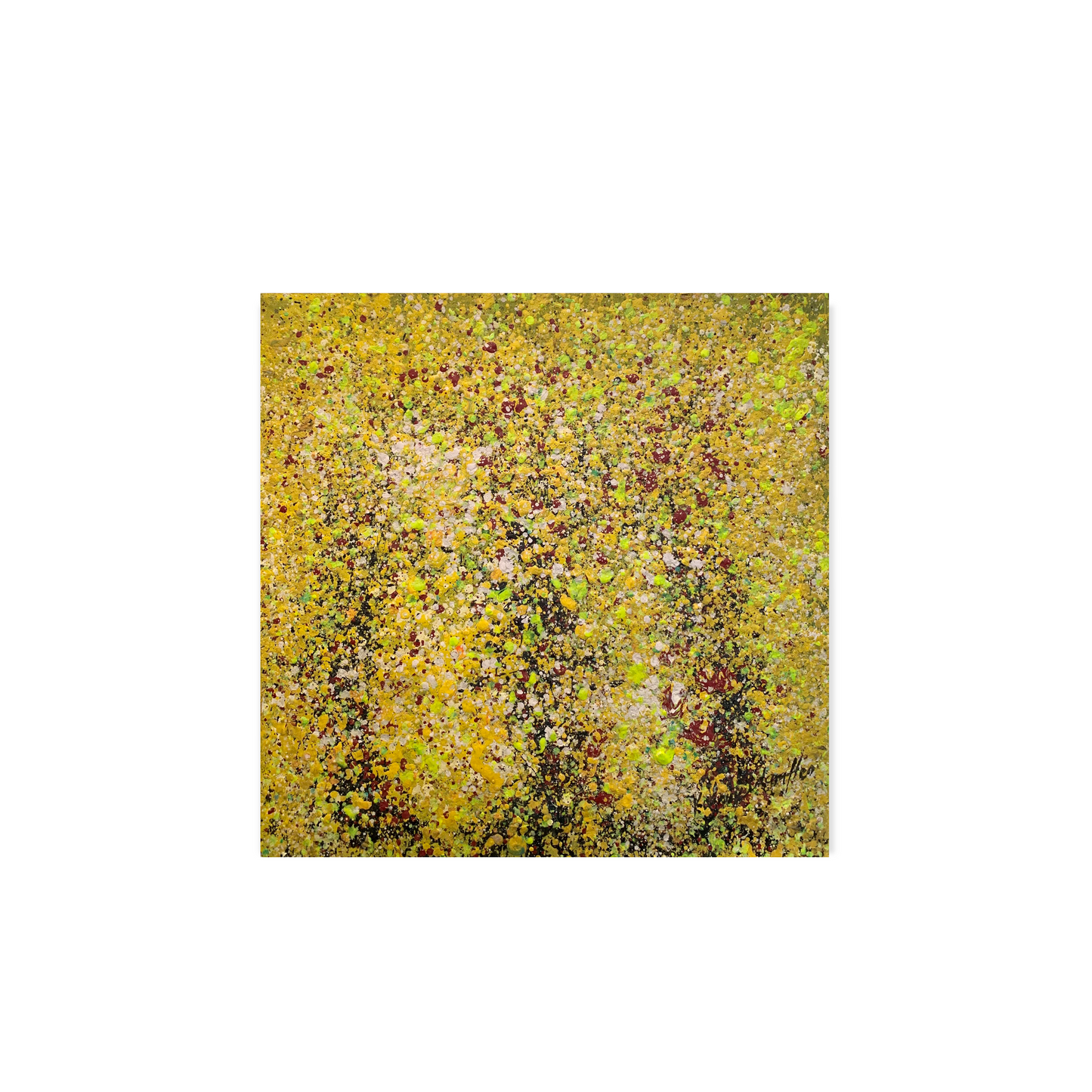 Yellow Universe Painting